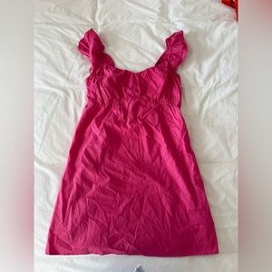 cute pink sim and sam mini dress